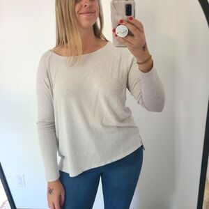 Old Nacy Cream Long Sleeve Scoop Next Top Oversized